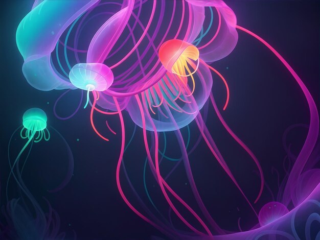 jellyfish in the dark