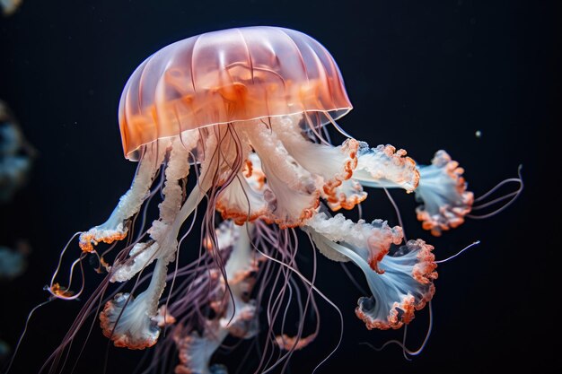 Jellyfish floating in the water