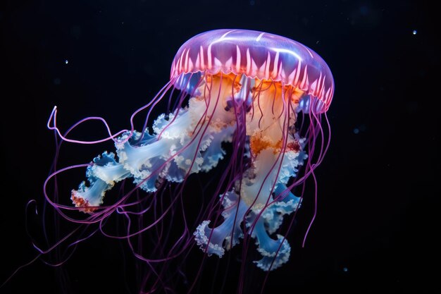 Медуза, плавающая в воде