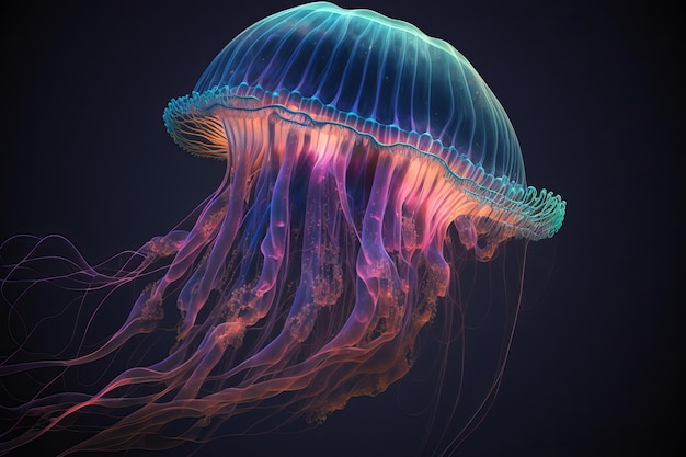 A jellyfish is shown in this image.