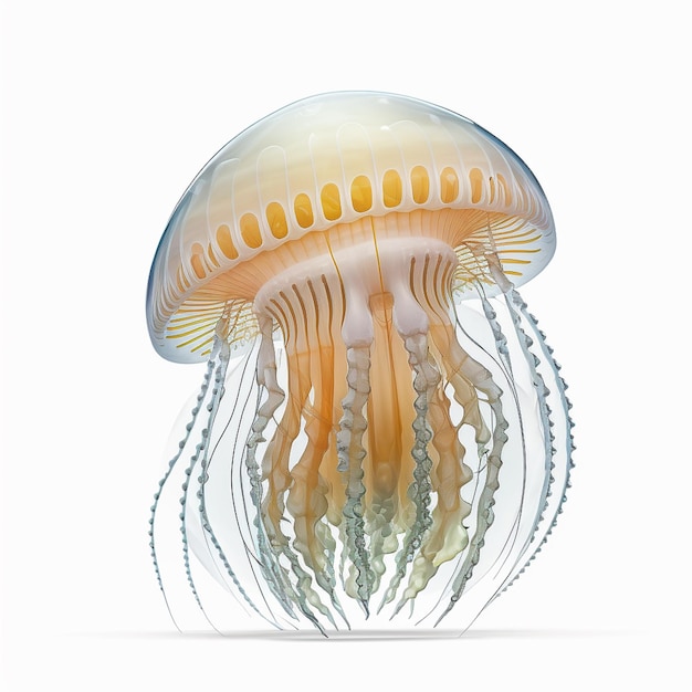 Jellyfish isolated on transparent background cutout png