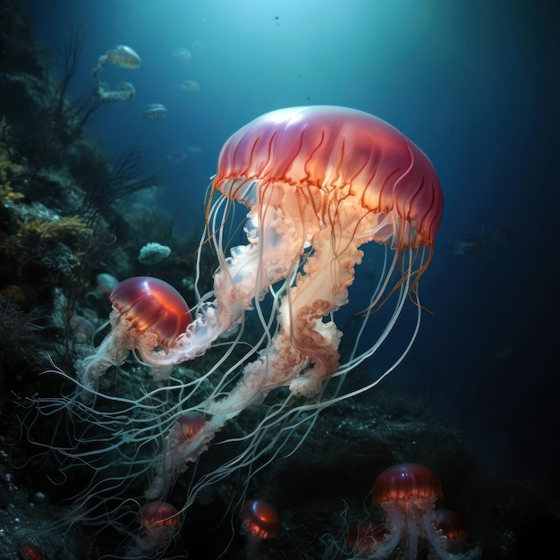 Jellyfish in the ocean 47