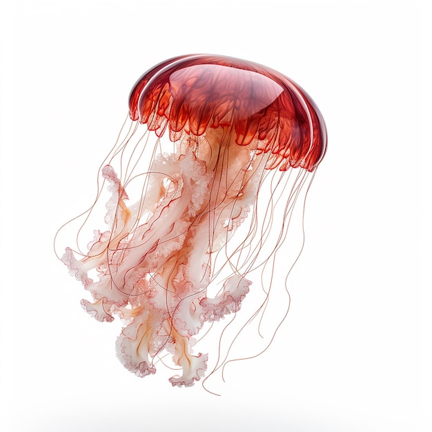 Jellyfish on White Background