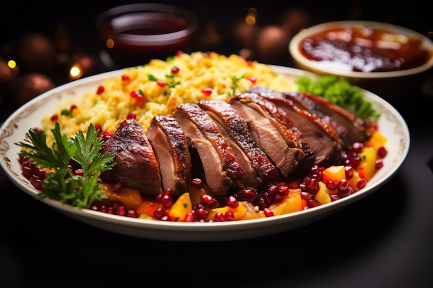 Premium Photo | JerkSpiced Duck Christmas Dinner Recipe