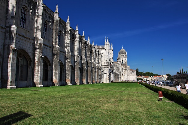 Monastero di jeronimos a belem, città di lisbona, portogallo