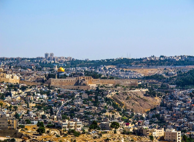 Gerusalemme israele 28 giugno 2014 vista panoramica della città vecchia di gerusalemme