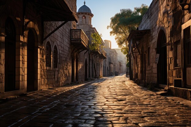 Jerusalem Jewish neighborhood antiquity and spirituality generative IA