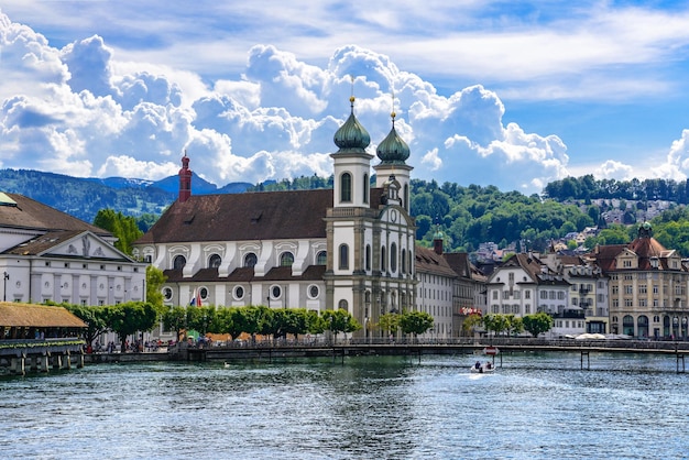 Церковь иезуитов Jesuitenkirche в Люцерне Люцерн Швейцария