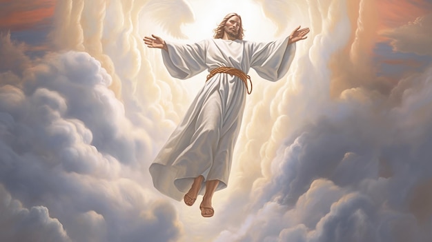 Jesus Ascending into Heaven