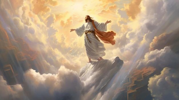 Jesus Ascending into Heaven