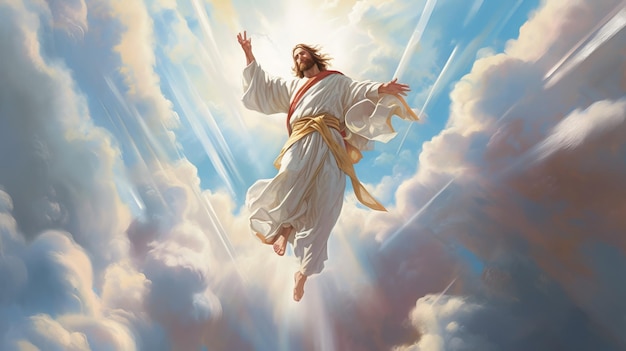 Jesus Ascending into Heaven