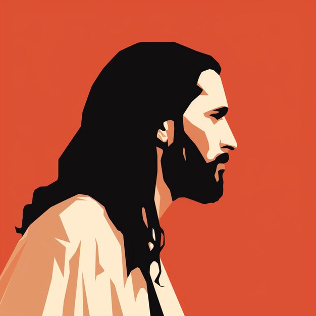 Photo jesus canvas print illustration