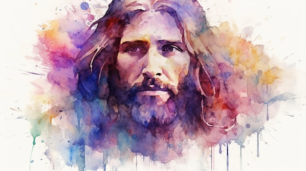 Photo jesus chriest illustration generative ai