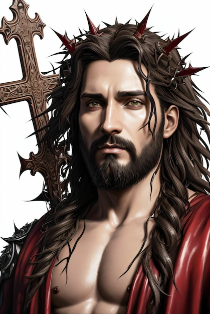 Jesus Christ in Modern and Realistic Style