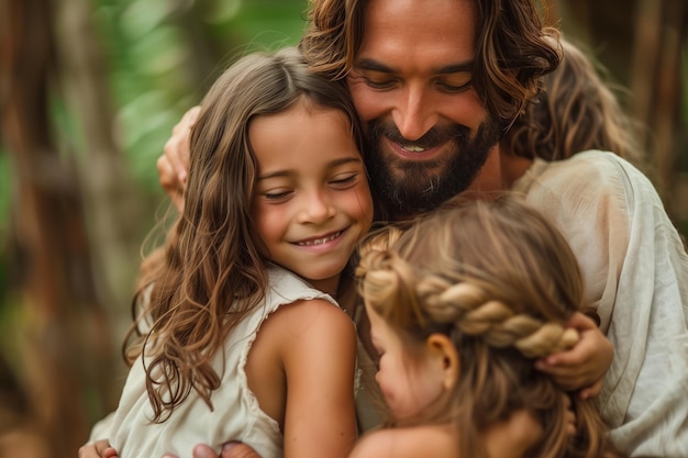 사진 예수 그리스도 와 자녀 들