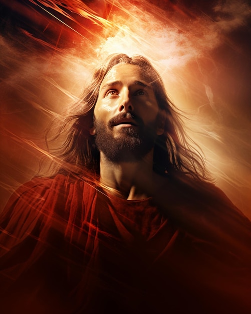 Jesus christ with good friday background