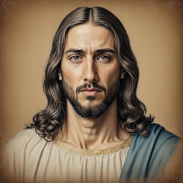 Photo jesus christs serene face