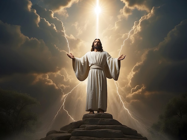 Иисус воскрес и восстал на небеса, как в Библии.