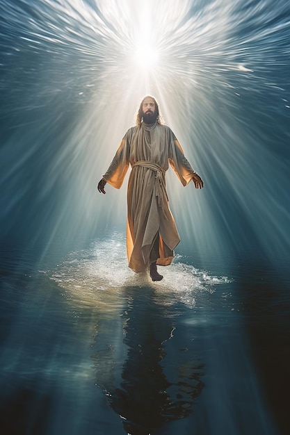 Jesus walking on the Sea of Galilee