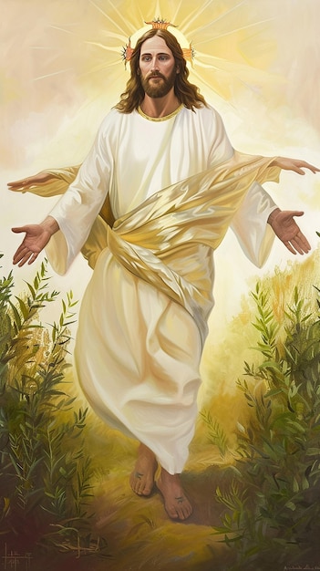 Photo jesus with his open arms