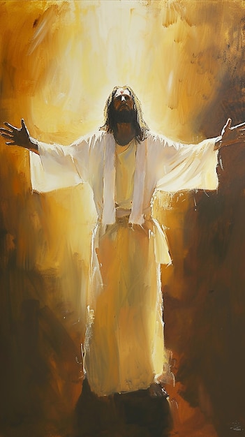 Photo jesus with his open arms