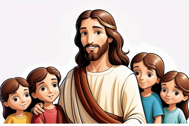 jesus with kids