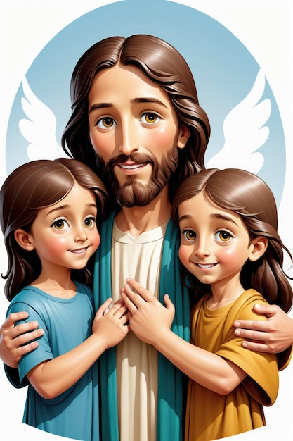 jesus with kids