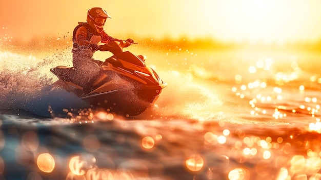 Jet Ski Rider Racing bij SunsetxA