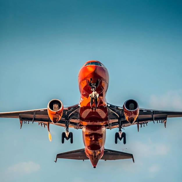 Photo jetstar pacific airlines airbus a320 landing at tan son nhat airport sgn ai_generated