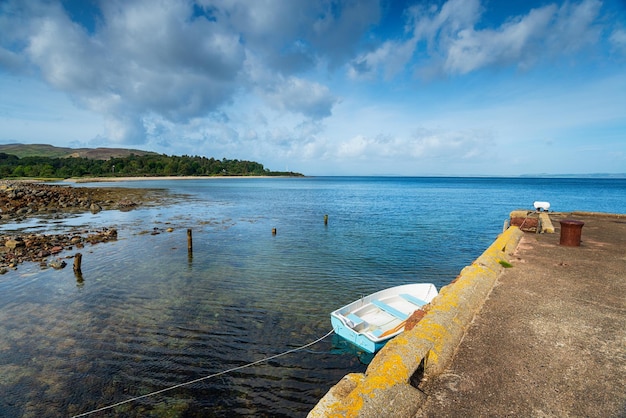 Photo the jetty and harbour at sannox on the isle of arran