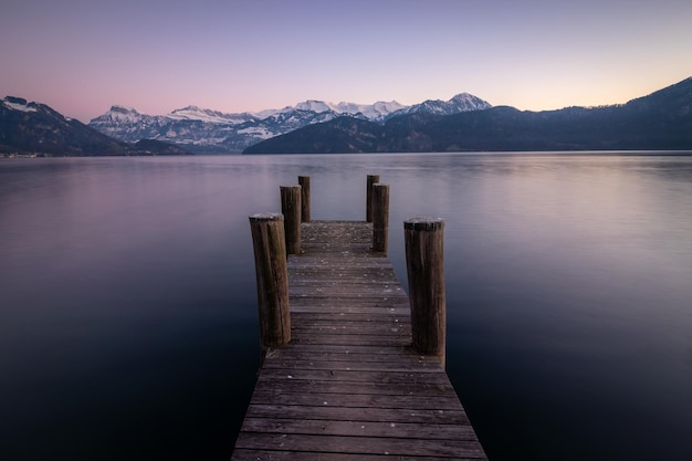 The jetty on the lake