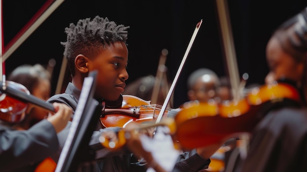 Jeugdige symfonieën Afro-Amerikaanse orkesten inspirerend concert