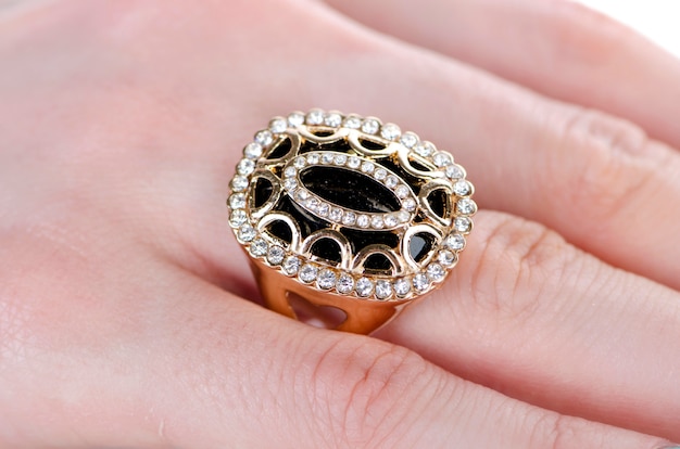 Jewellery ring worn on the finger