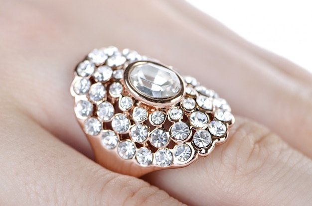 Jewellery ring worn on the finger