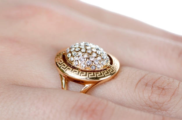 Jewellery ring worn on the finger