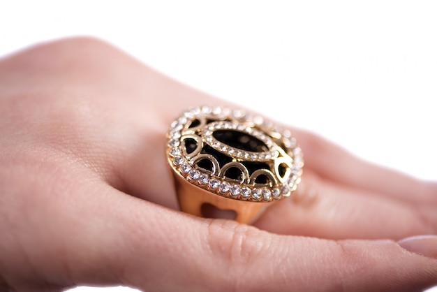 Jewellery ring worn on the finger