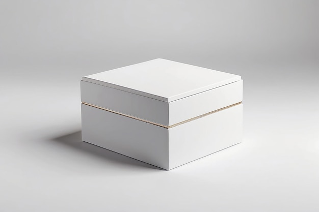 Фото Выставка дизайна пустого белого пространства для ювелирной коробки