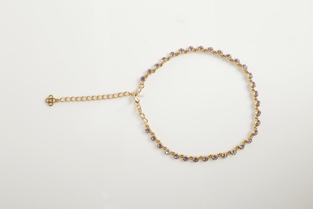 Jewelry bracelets on white background isolated
