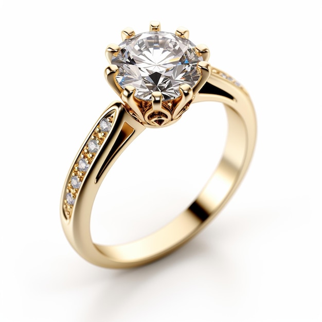 jewelry gold loxury ring