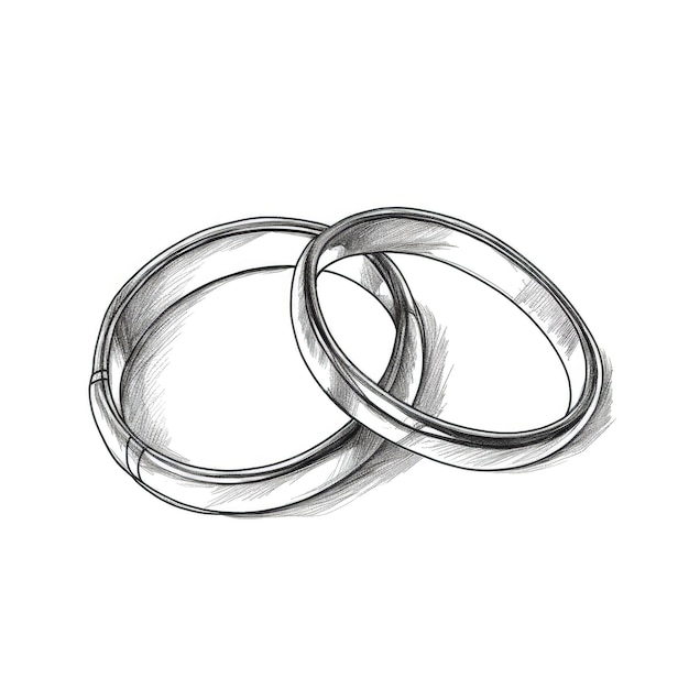 Photo jewelry pair wedding rings ai generated