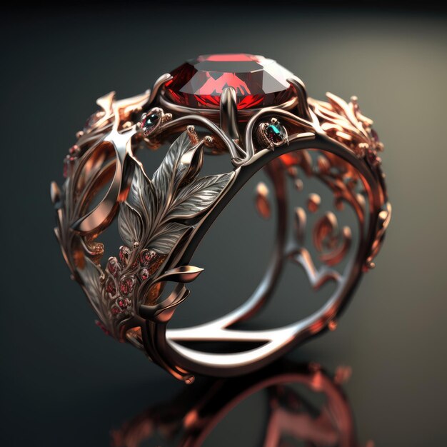 Premium Photo  A jewelry ring design