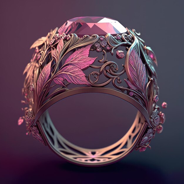 Premium Photo  A jewelry ring design