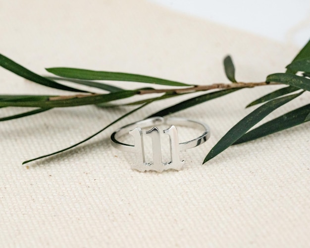 Jewelry rings on white background isolated