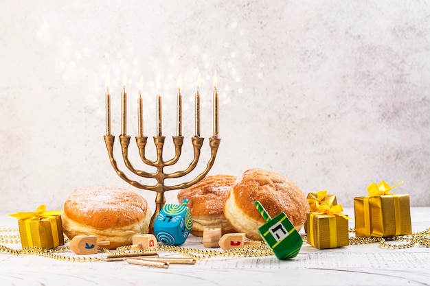 Jewish holiday Hanukkah background