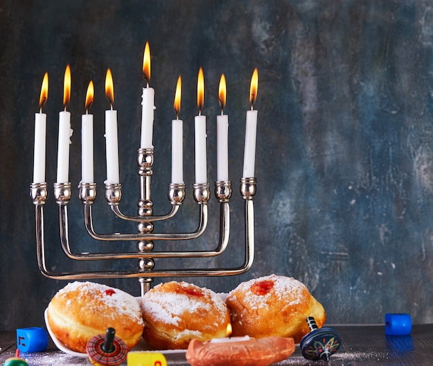 Jewish holiday Hanukkah background