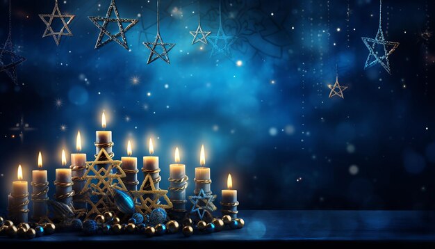 Jewish holiday Hanukkah background