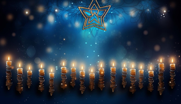 Foto sfondo della festa ebraica di hanukkah