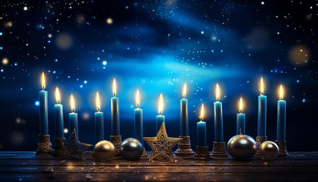 Jewish holiday Hanukkah background