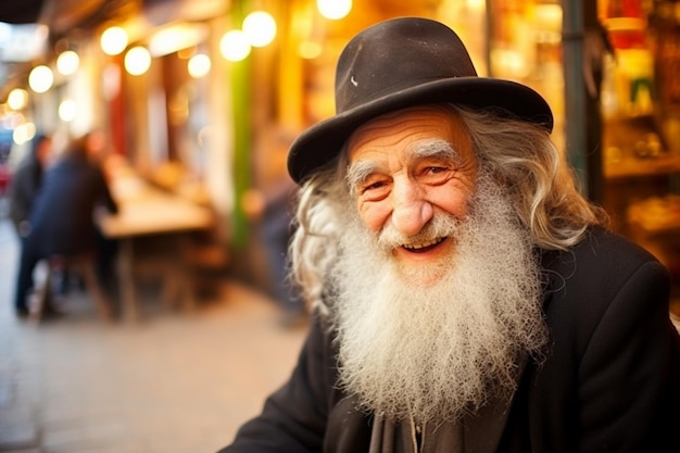 Photo jewish man with kippah