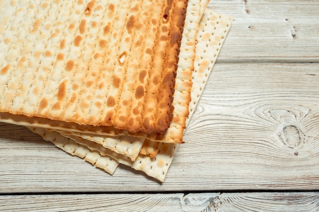 Jewish traditional Passover matzo bread